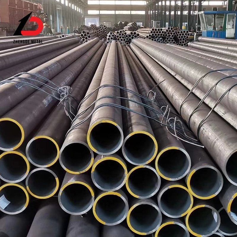 Astm Jis Gb Din Round Carbon Steel Seamless Pipe  En Black Alloy Oil Seam