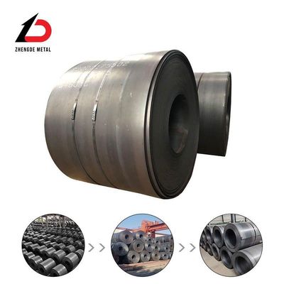 A36 SS400 S235jr Q235 nero HRC bobina di acciaio al carbonio laminata a caldo con livellamento