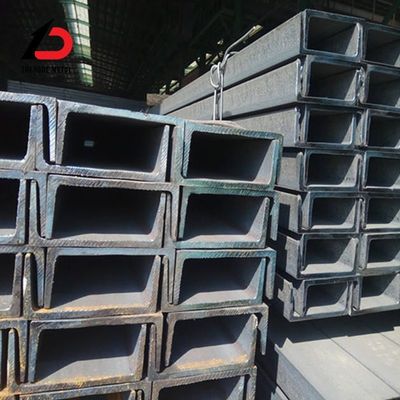 U C Canale 50-400mm Ms S235jr A36 U Canale C Canale di acciaio Galvanizzato/Nero U Canale di acciaio per strutture edilizie