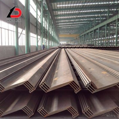 Pile di lamiere di acciaio laminate a caldo Tipo U/Z Utilizzo nella costruzione Pile di lamiere di acciaio mite a basso tenore di carbonio