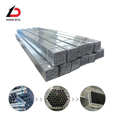 ASTM DN60 80 Sch.20 40 Galvanizzato tubo rotondo quadrato rettangolo quadrato tubo galvanizzato parete sottile parete spessa grande diametro galvanizzato tubo di acciaio saldato