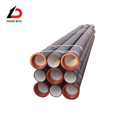 ISO2531 K9 Push on Joint Zinc Coated Ductile Iron Pipes Round Ductile Pipe 6 Meter Long Di Pipe Factory per l'approvvigionamento idrico